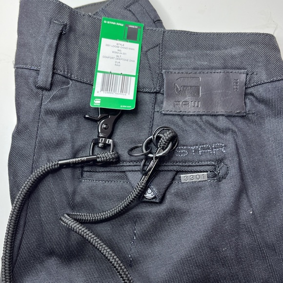 NWT G-Star 3301 Loose Chino Jeans Pants Size 26 - Picture 3 of 5